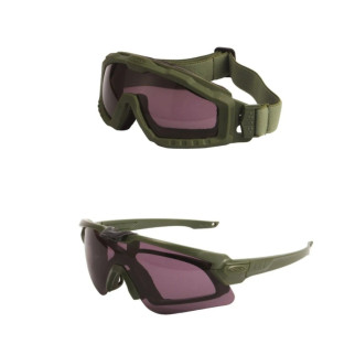 Тактичні окуляри 2 в 1 олива  - Інтернет-магазин спільних покупок ToGether