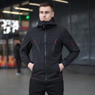 Демісезонна куртка Soft Shell чорна  - Інтернет-магазин спільних покупок ToGether