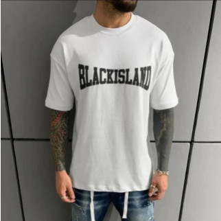 Футболка оверсайз унисекс BlackIsland белая - Інтернет-магазин спільних покупок ToGether