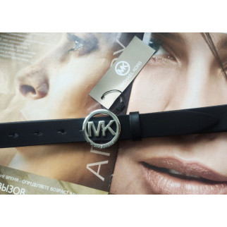 Модний чорний шкіряний ремінь Michael Kors пряжка срібло - Інтернет-магазин спільних покупок ToGether