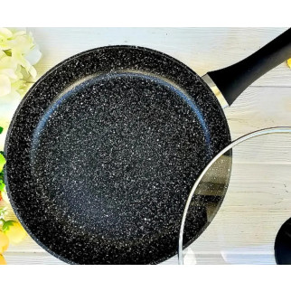 Сковорода з кришкою 22 см темний граніт UNIQUE UN-5144  ⁇  Антипригарна сковорода  ⁇  Гранітна сковорода - Інтернет-магазин спільних покупок ToGether