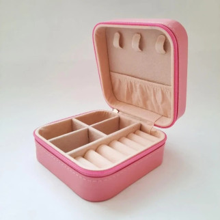 Скринька для прикрас, шкіряна PINK Рожевий органайзер - Інтернет-магазин спільних покупок ToGether