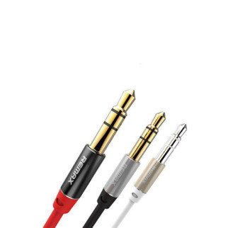 Кабель Audio Remax AUX RM-L100 miniJack 3.5 male to male 1.0 м red - Інтернет-магазин спільних покупок ToGether
