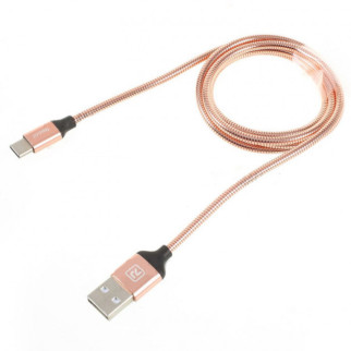 Type-C кабель 1м Gravel Recci Remax рожеве золото RCT-W100-Rose-Gold - Інтернет-магазин спільних покупок ToGether