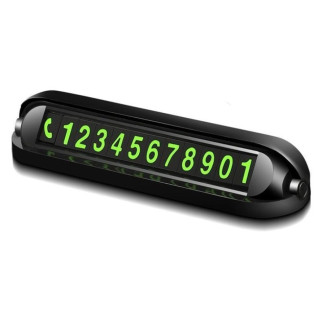 Автовізитка з номером телефону в авто для паркування XOKO Number Detect 001 XK-ND-001 13х2.2х3.4 см чорна - Інтернет-магазин спільних покупок ToGether