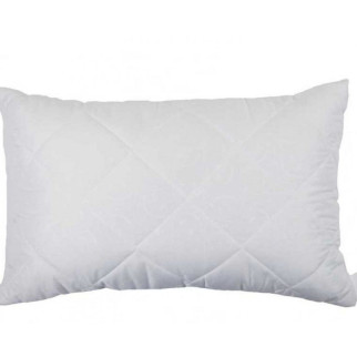 Біла стьобана подушка із силіконового волокна 50х70 від українського виробника 51218 - Інтернет-магазин спільних покупок ToGether