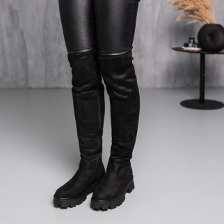 Ботфорти жіночі зимові Fashion Chief 3875 36 розмір 23,5 см Чорний - Інтернет-магазин спільних покупок ToGether