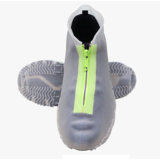 Дощовик чохол із блискавкою для взуття 11658 S 28-32 р білий із салатовим - Інтернет-магазин спільних покупок ToGether