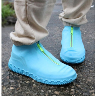 Дощовик чохол з блискавкою для взуття 11668 L 39-42 р блакитний - Інтернет-магазин спільних покупок ToGether
