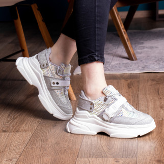 Жіночі кросівки Fashion Dorky 1707 37 розмір 23,5 см Срібний - Інтернет-магазин спільних покупок ToGether