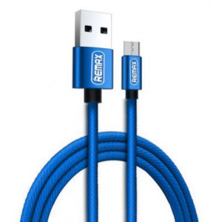 Кабель micro USB 1 м Fabric синій Remax RC-091m - Інтернет-магазин спільних покупок ToGether