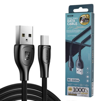 Кабель USB Proda MicroUSB RC-160m-Black Lesu Pro 1 м чорний - Інтернет-магазин спільних покупок ToGether