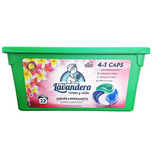 Капсули для прання Lavandera Aromaterapia Jasmin & Bergamota 8435495836094 22 капсули - Інтернет-магазин спільних покупок ToGether