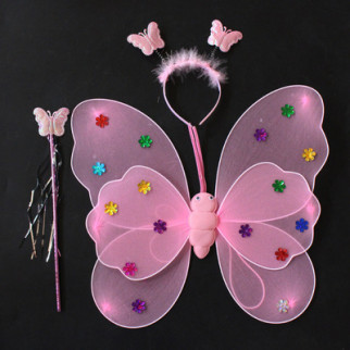 Карнавальний наряд Метелик 9079 рожевий - Інтернет-магазин спільних покупок ToGether