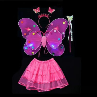 Карнавальний наряд крила зі спідницею світиться Метелик 9087 - Інтернет-магазин спільних покупок ToGether