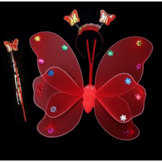 Карнавальний наряд світиться Метелик 14113 червоний - Інтернет-магазин спільних покупок ToGether