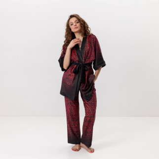 Комплект жіночий із плюшевого велюру штани та халат Червона Змія 3428_L 15997 L - Інтернет-магазин спільних покупок ToGether