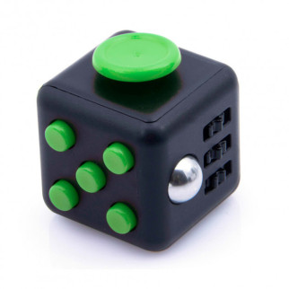 Кубик антистрес Fidget Cube 14123 чорний з зеленим - Інтернет-магазин спільних покупок ToGether