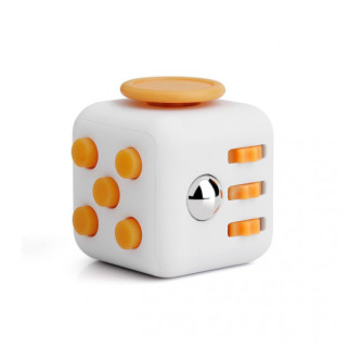 Кубик антистрес Fidget Cube 14124 білий з жовтим - Інтернет-магазин спільних покупок ToGether