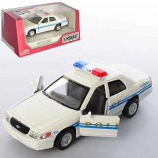 Поліцейська Машинка інертна Kinsmart Ford Crown Victoria Police Interceptor KT-5342-W 12 см - Інтернет-магазин спільних покупок ToGether