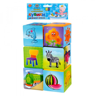 Набір кубиків Limo Toy M-0257-U-R 6 шт - Інтернет-магазин спільних покупок ToGether