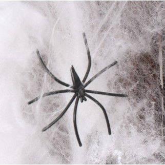 Павутина з павуками на Хеллоуїн 5218 біла 20 г 2 павука - Інтернет-магазин спільних покупок ToGether