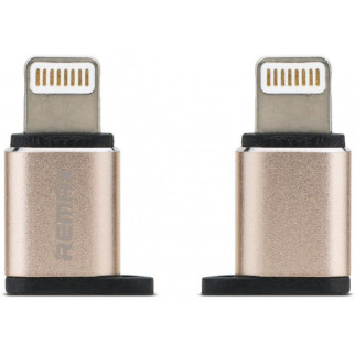 Перехідник Visual RA-USB2 microUSB(F) to Lightning(M) Gold Remax 340906 - Інтернет-магазин спільних покупок ToGether