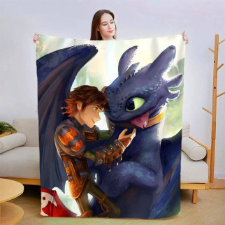 Плед 3D Як приручити дракона 3035_A 13600 160х200 см - Інтернет-магазин спільних покупок ToGether