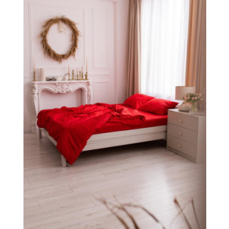 Постільна білизна двоспальна Dushka Home Страйп сатин 20553 180х215 см червона - Інтернет-магазин спільних покупок ToGether