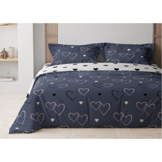 Постільна білизна двоспальне ТЕП Navy Blue Love 2-01691-24496 180х215 см - Інтернет-магазин спільних покупок ToGether