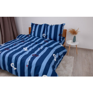 Постільна білизна двоспальне ТЕП Soft dreams Line Blue 2-03858-26457 180х215 см блакитне - Інтернет-магазин спільних покупок ToGether