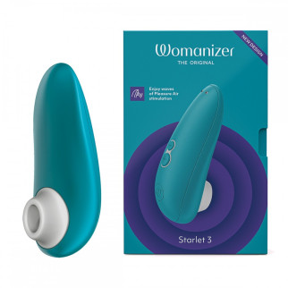 Вакуумний кліторальний стимулятор Womanizer Starlet 3 Turquoise - Інтернет-магазин спільних покупок ToGether