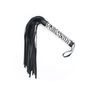 Флоггер DS Fetish Leopard flogger M black/white - Інтернет-магазин спільних покупок ToGether