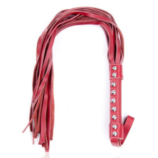 Флоггер DS Fetish Leather flogger red suede leather - Інтернет-магазин спільних покупок ToGether