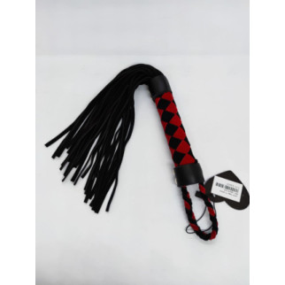 Флоггер DS Fetish Leather flogger M red/black - Інтернет-магазин спільних покупок ToGether