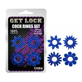 Набір кілець GK Power cock Rings Set-Blue - Інтернет-магазин спільних покупок ToGether