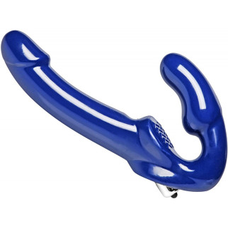 Безремневий страпон Revolver II з вібропулею, 25.4 см, синій - Інтернет-магазин спільних покупок ToGether