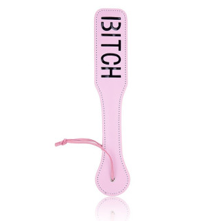 Шльопалка овальна з написом Bitch PADDLE, рожева, 31,5 см - Інтернет-магазин спільних покупок ToGether