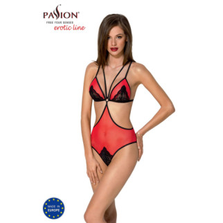 Напівпрозоре боді з мереживом Passion PEONIA BODY S/M red - Інтернет-магазин спільних покупок ToGether