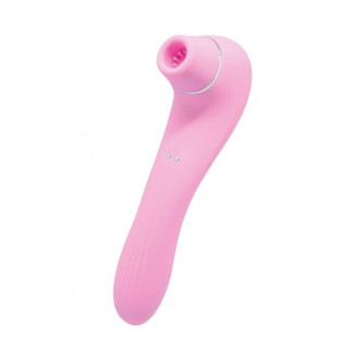 Вакуумний стимулятор з вібрацією Wooomy Smoooch Pink Clitoral Suction & Vibration, 10х2 режимів - Інтернет-магазин спільних покупок ToGether