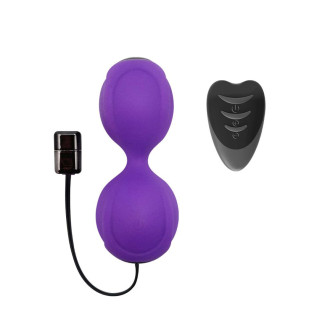 Вагінальні кульки з вібрацією Adrien Lastic Kegel Vibe Purple, діаметр 3,7 см - Інтернет-магазин спільних покупок ToGether