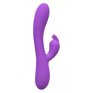 Вібратор-кролик Wooomy Gili-Gili Vibrator with Heat Purple, відросток з вушками, підігрів до 40°С - Інтернет-магазин спільних покупок ToGether