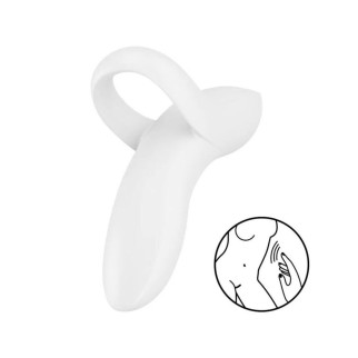 Вібратор на палець Satisfyer Bold Lover White, гнучкий - Інтернет-магазин спільних покупок ToGether