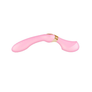 Вібромасажер Shunga Zoa Light Pink, двосторонній - Інтернет-магазин спільних покупок ToGether