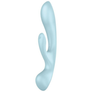 Вібратор-кролик Satisfyer Triple Oh Blue - Інтернет-магазин спільних покупок ToGether