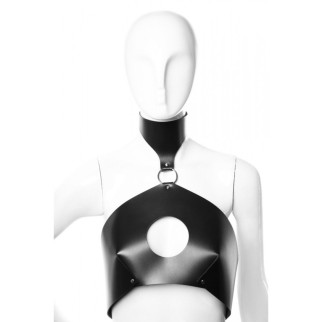 Бюстгальтер з круглим вирізом, натуральна шкіра, ручна робота модель Armor 1 40-44 р - Інтернет-магазин спільних покупок ToGether