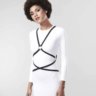 Портупея з екошкіри Bijoux Indiscrets Maze - Multi-Way Body Harness Black - Інтернет-магазин спільних покупок ToGether