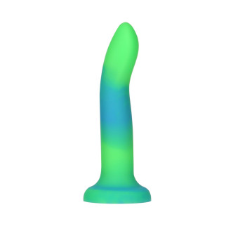 Фалоімітатор, що світиться в темряві, ADDICTION Rave 8″, Glow in the Dark Dildo Blue Green, 20,3 см - Інтернет-магазин спільних покупок ToGether