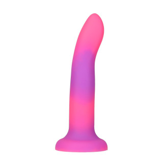 Фалоімітатор, що світиться в темряві, ADDICTION Rave 8″, Glow in the Dark Dildo Pink Purple, 20,3 см - Інтернет-магазин спільних покупок ToGether