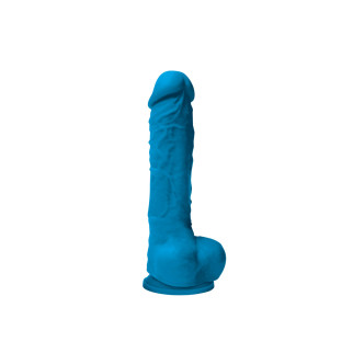 Фалоімітатор силікон NS Novelties COLOURS PLEASURES 7'' DILDO BLUE - Інтернет-магазин спільних покупок ToGether